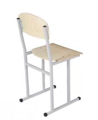 Полозковий учнівський стілець "АНШАР ГРУП" (190212), рост. гр. №6. Екол. лак. фанера та посилений каркас. Габарити: 380х445х855 мм, висота сидіння: 460 мм.